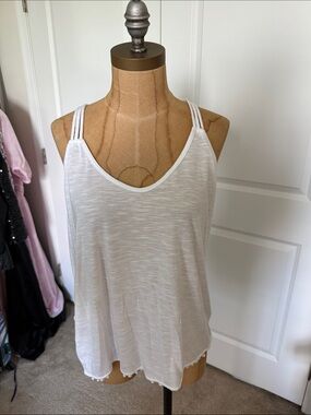 SO White Triple-Strap Tank Top
